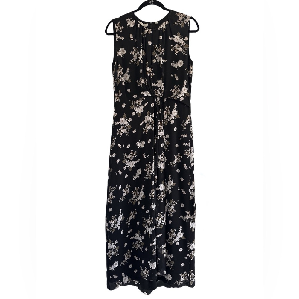 Vince Black Floral Patterned Dress